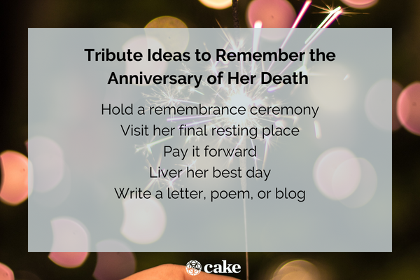 How to remember a sister's death anniversary 